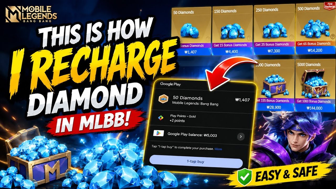 Вот как я пополняю баланс алмазов в MLBB | Google Play