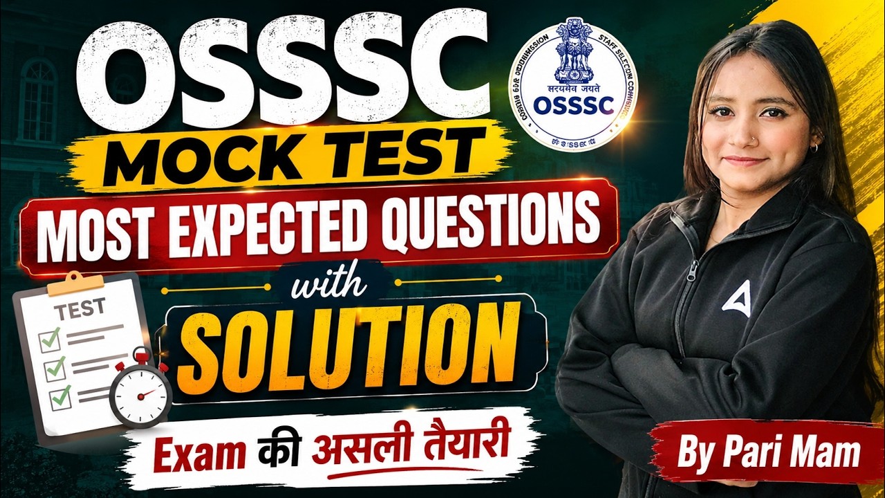 OSSSC Nursing Officer 2026 | OSSSC Mock Test 2026 | OSSSC Most Expected Questions With Solution