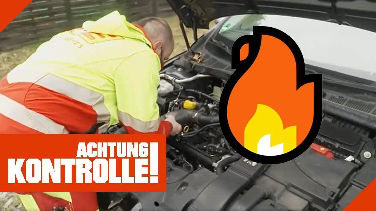 Auto könnte in FLAMMEN aufgehen? 🔥 PKW mit Ölverlust? | Kabel Eins | Achtung Kontrolle