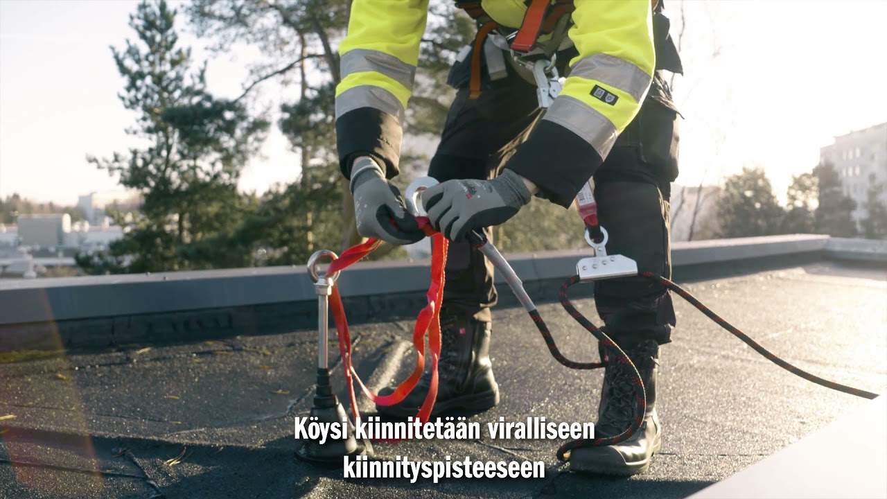 Ty&ouml;turvallisuus &ndash; putoamissuojaus katolla