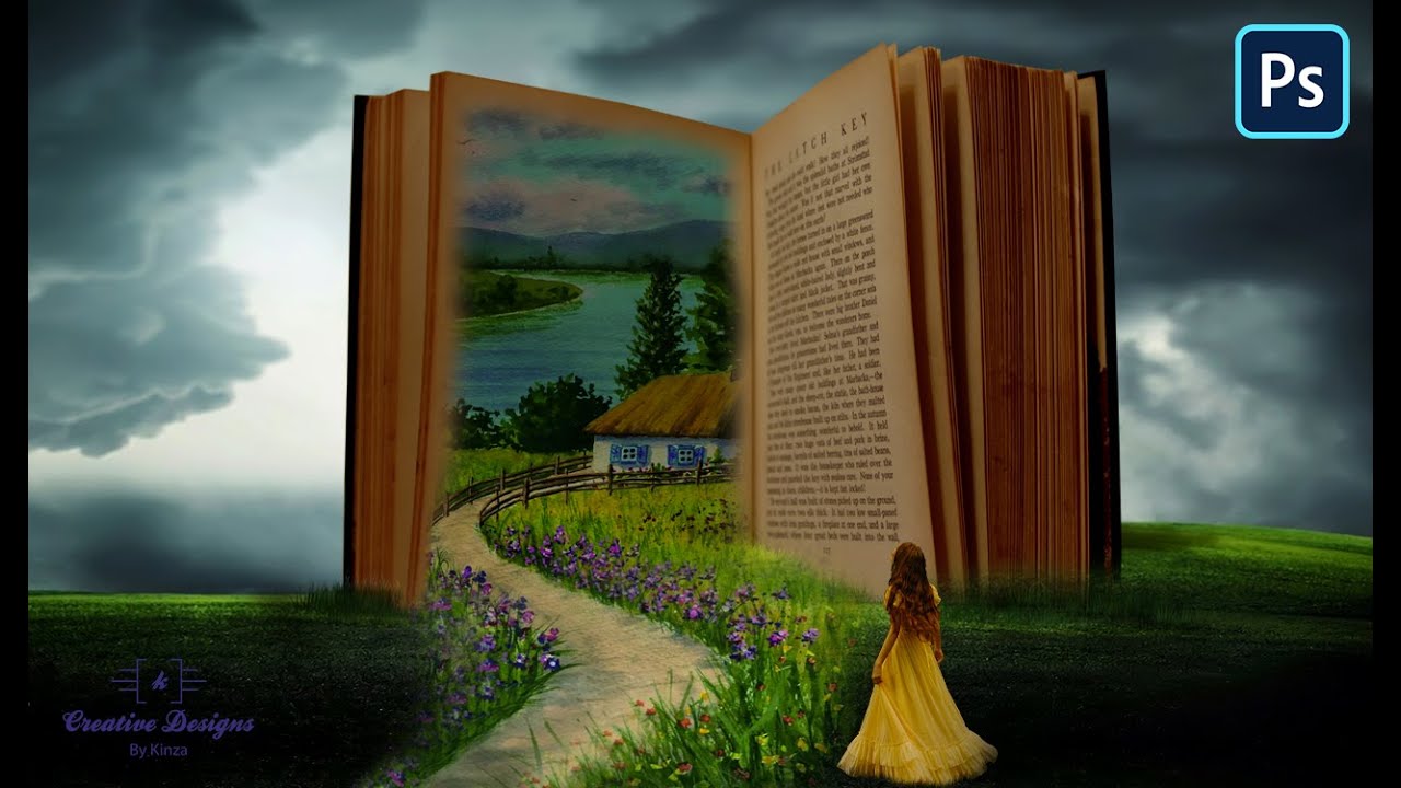 Story Book  Manipulation | Big Book In photoshop | Manipulation Tutorial | Photoshop Manipulation