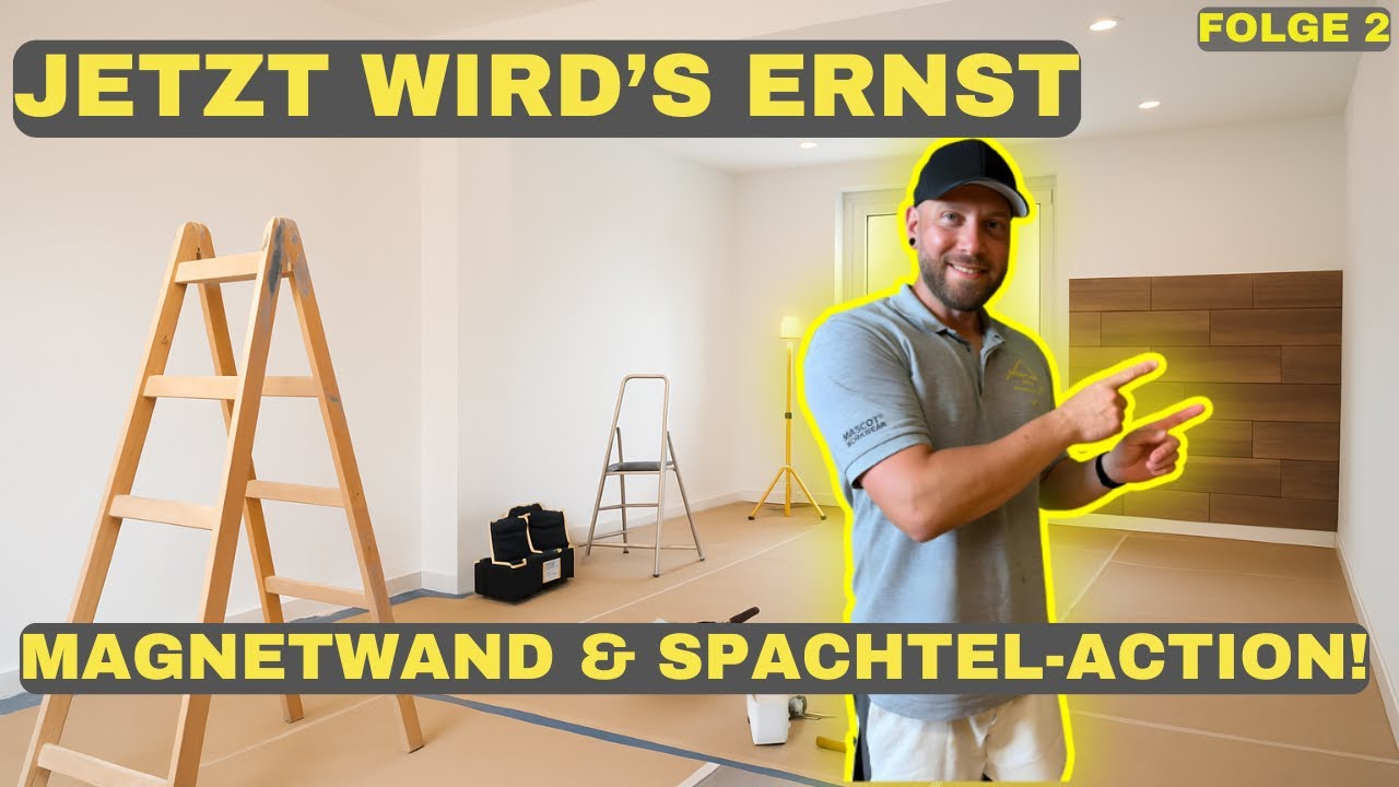 Jetzt wird’s ernst im Wohnzimmer- Magnetwand & Spachtel-Action!