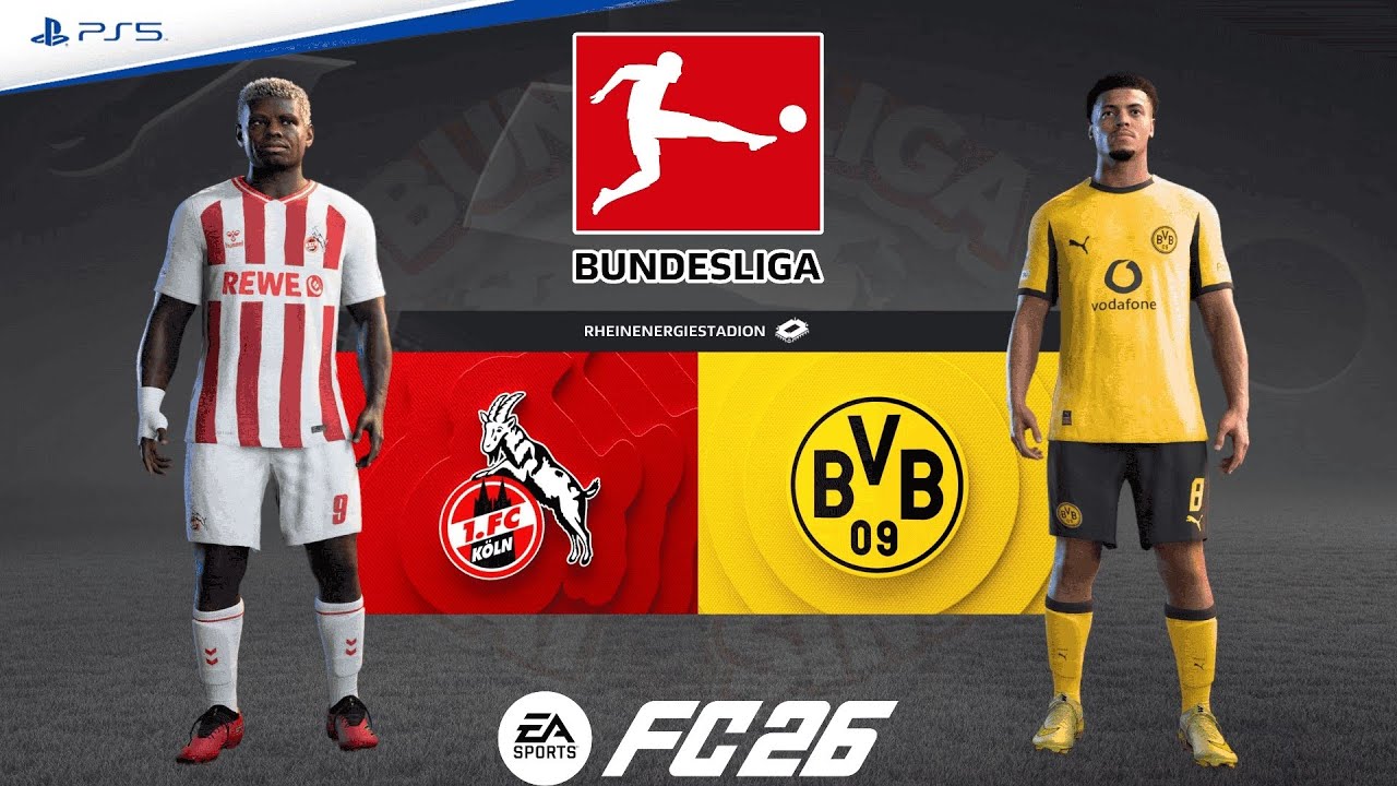 FC Köln v Borussia Dortmund | Bundesliga 25/26 Matchday 25 | Match Simulation | FC 26 – PS5™ [4K]