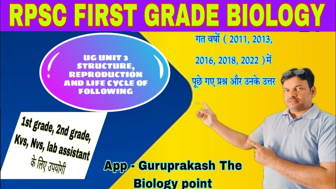 Rpsc first grade Biology 2024 // Biology pyq // Rpsc exam // #santkripabiologyclasses
