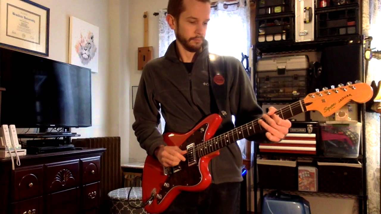 Squier VM Jaguar HH w/ GFS Surf 90 pickups demo