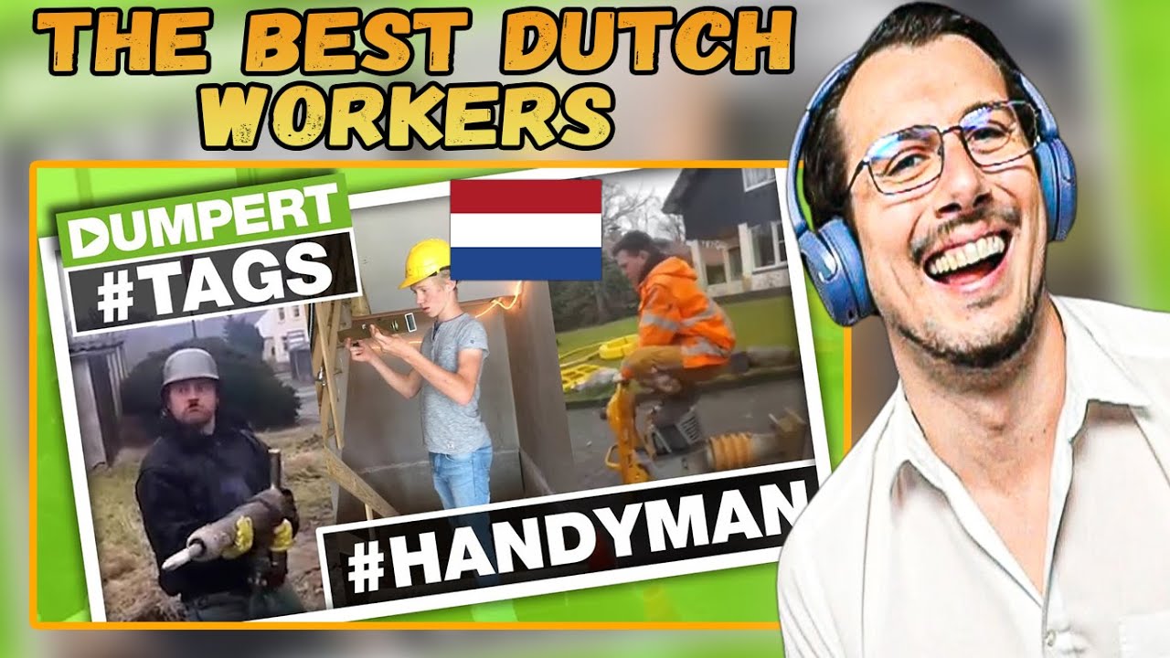 Dutch Construction Workers HANDYMEN (Dumpert) 🇳🇱 Reaction