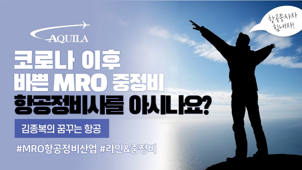 코로나 이후 바쁜 MRO 중정비, 항공정비사를 아시나요? #MRO항공정비산업 #라인정비 #중정비