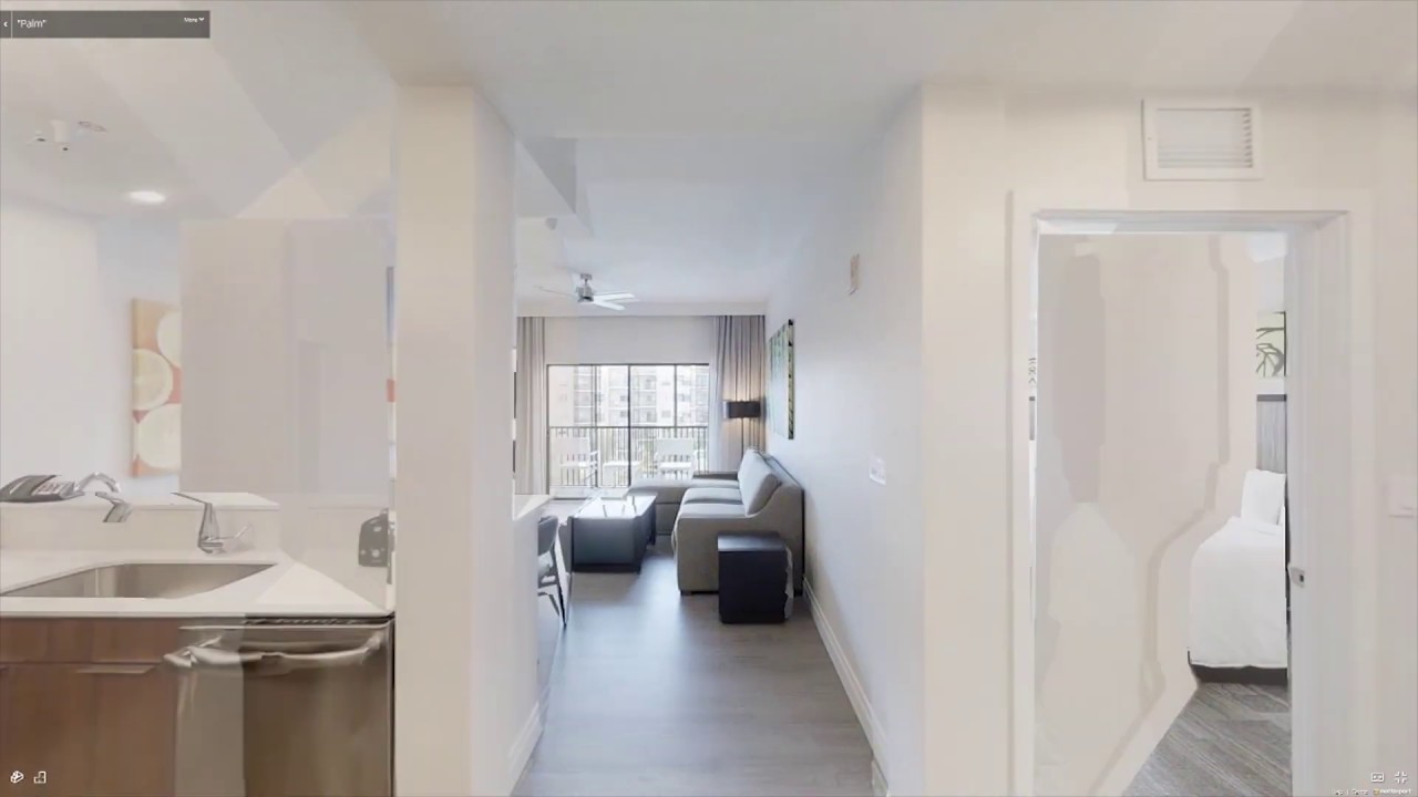 Palm Floorplan Video Tour - Sterling Tower  - The Grove Resort & Water Park Orlando