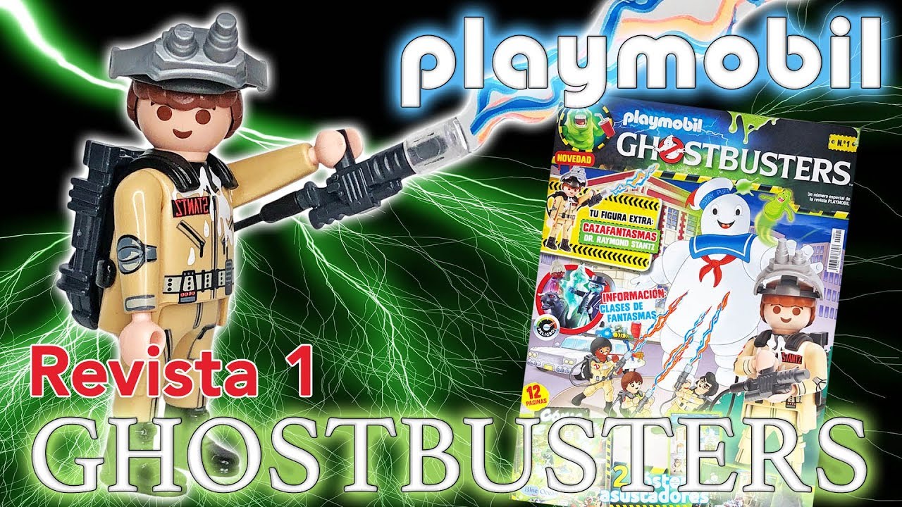 Revista PLAYMOBIL Ghostbusters nº1 y figura de R. Stants