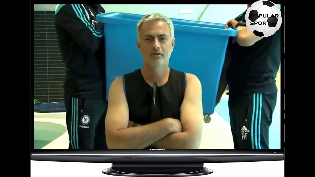 Jose Mourinho takes the Ice Bucket Challenge for the ALS  popular sports (1080p HD)