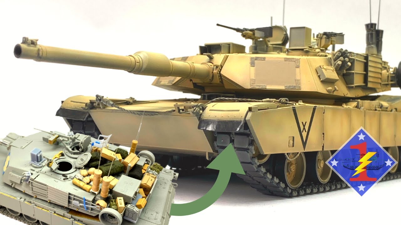 Painting an M1A1 Abrams