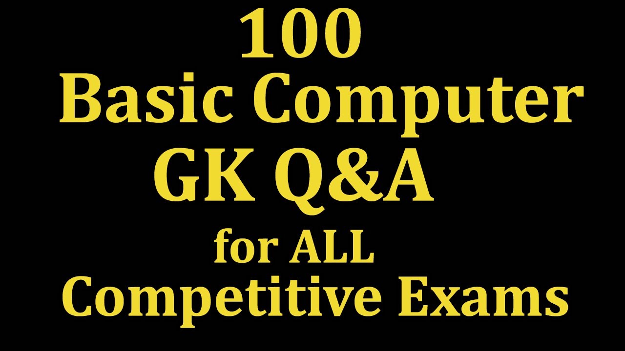 Что такое 100 базовых вопросов по информатике? #computergk #gkcomputer #staticgk #computer