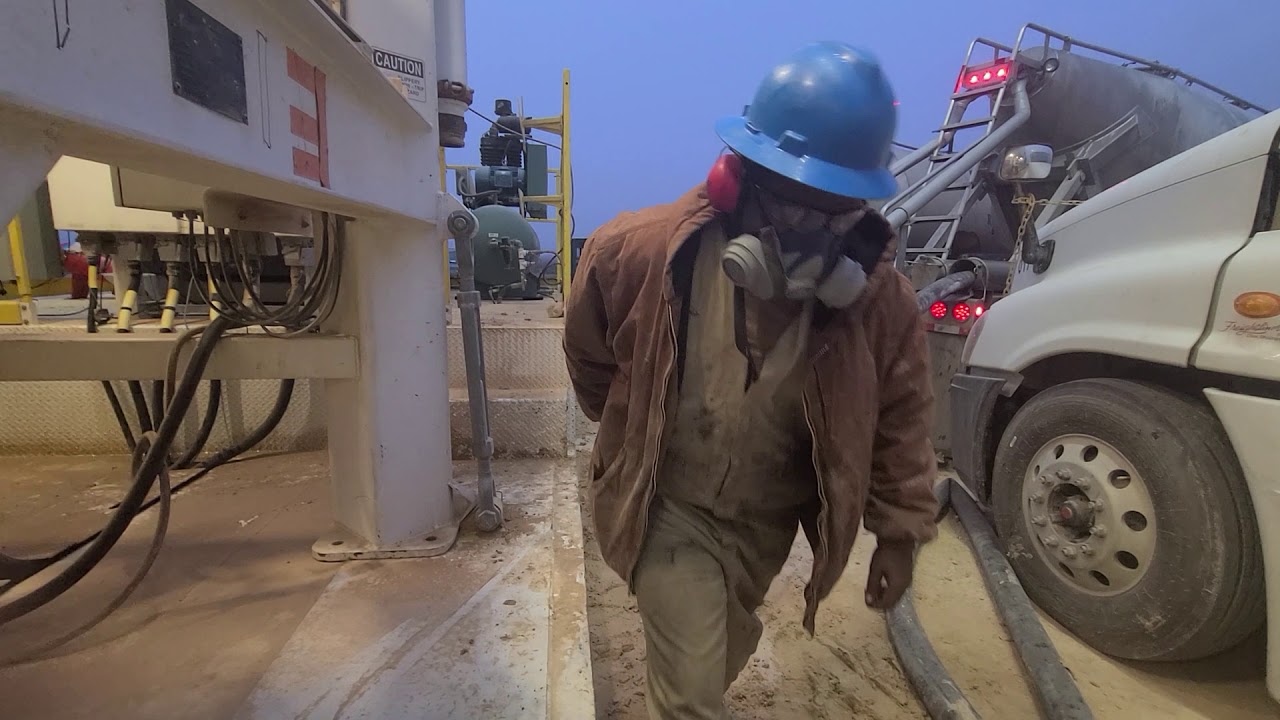 Frac Job Site Oil Field