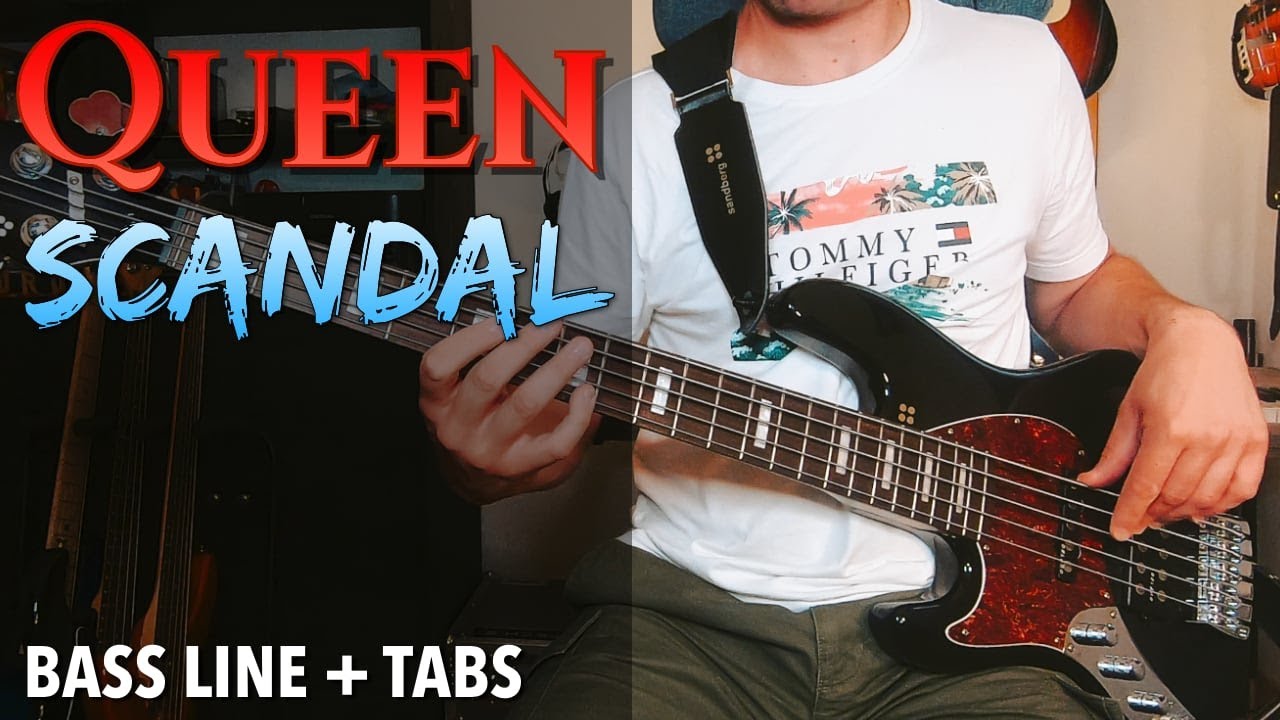 Queen - Scandal /// BASS LINE [Play Along Tabs]