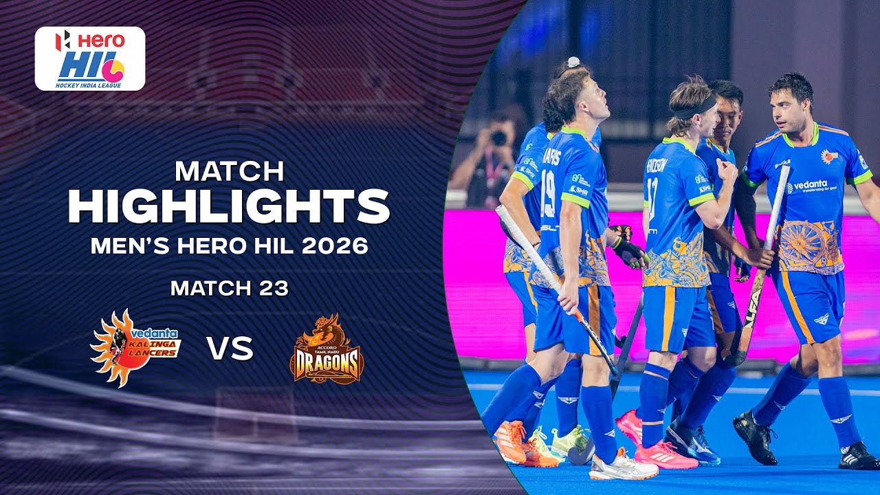 Men's Hero Hockey India League 2026 ||Match Highlights || Match 23 || LANCERS VS DRAGONS