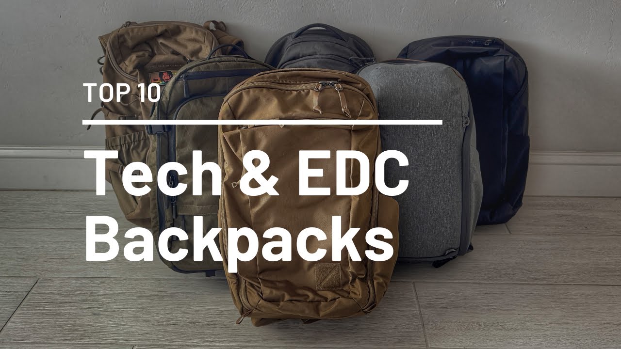 Top 10 Tech & Everyday Carry Backpacks (With Water Bottle Pockets)