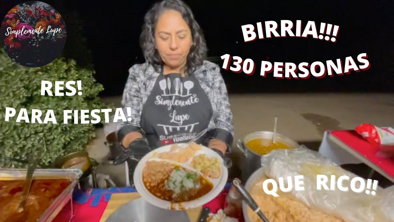 Birria De Res Para 130 Personas
