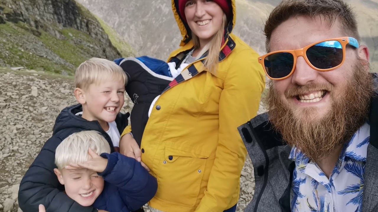 Climbing snowdon in Wales with two kids and a 10 week old baby!!!!!
