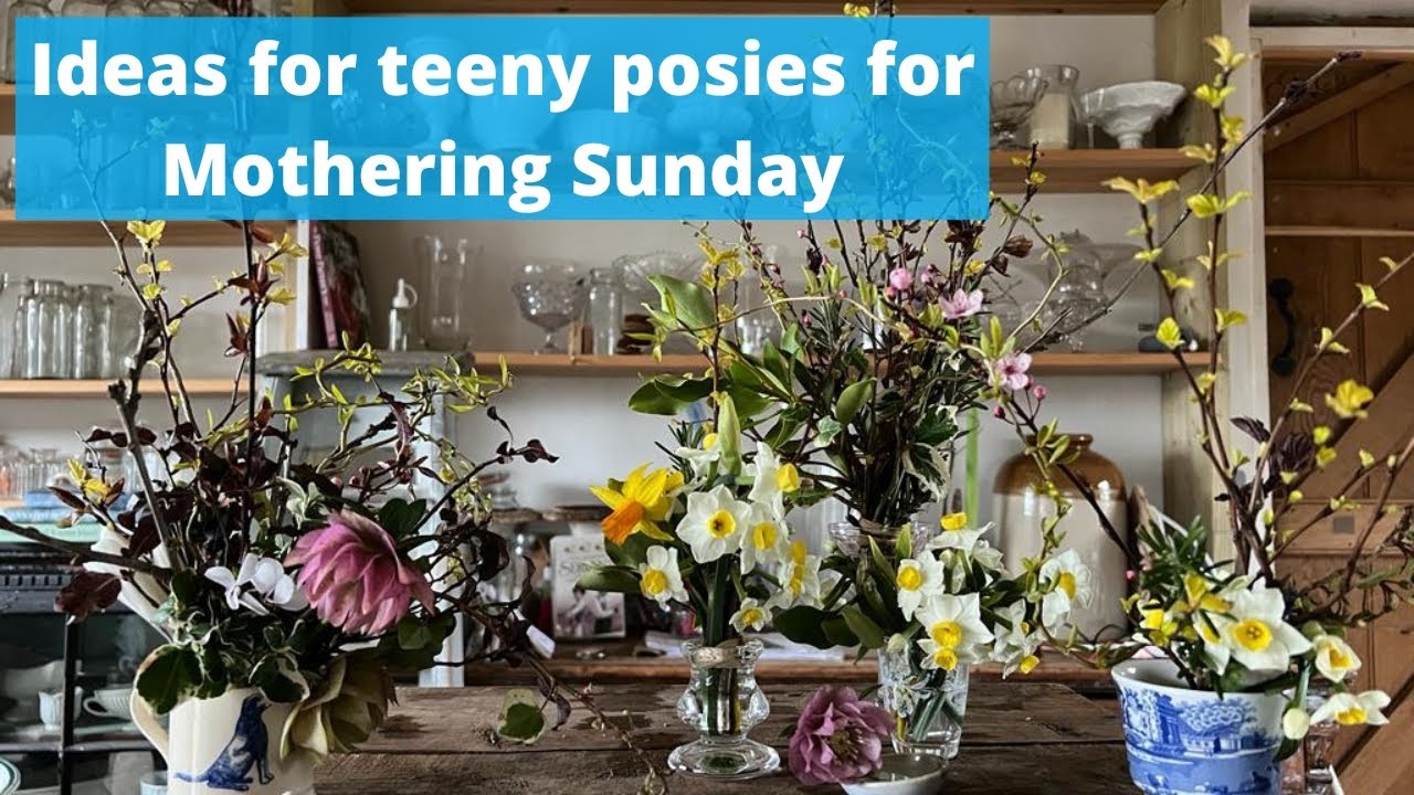 Ideas for teeny posies for Mothering Sunday