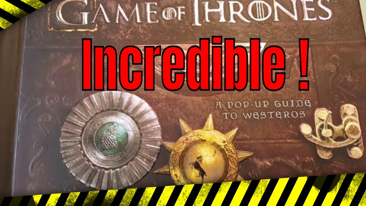 Game of Thrones: A Pop-Up Guide to Westeros #popupbook  #gameofthrones #got