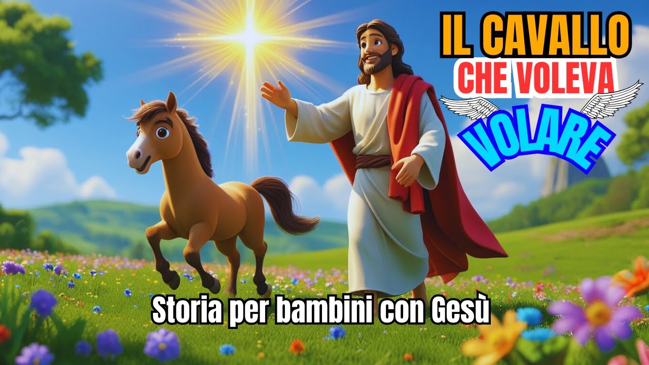 Il cavallo che voleva volare | Storie per bambini con Gesù | Cartoni animati in italiano