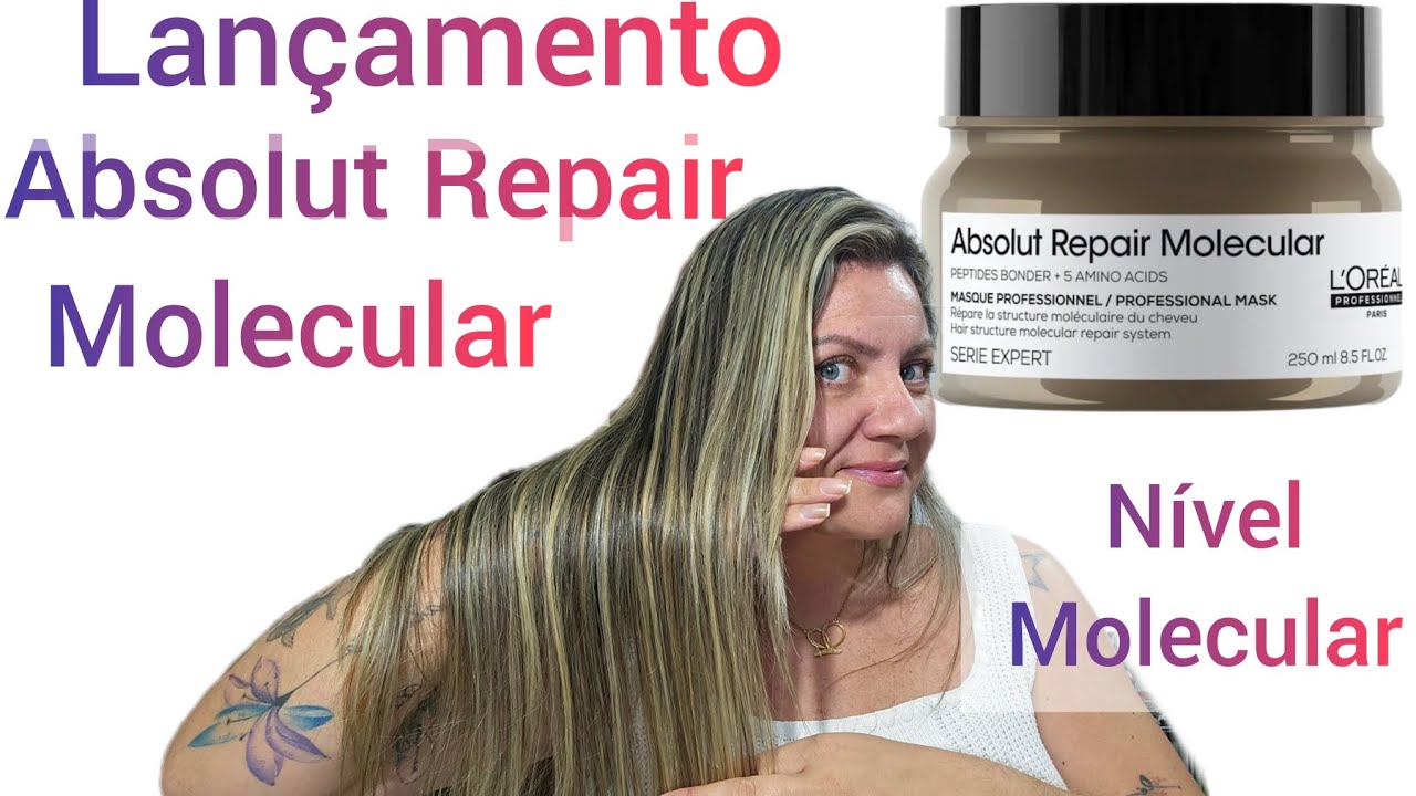 ABSOLUT REPAIR MOLECULAR MASQUE☆NOVO INTEGRANTE DA LINHA☆VEM CONHECER 🥰 #lorealprofessionnel #cabelo