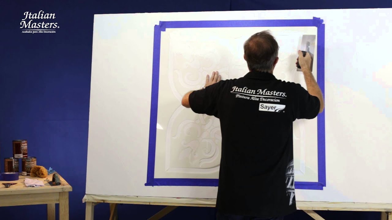 Técnica para pintar una pared con stencils