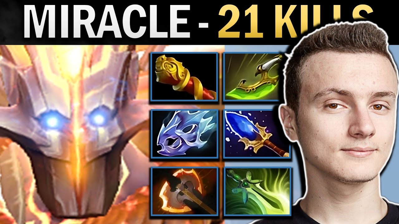 Juggernaut Dota Gameplay Miracle with 21 Kills and SNY