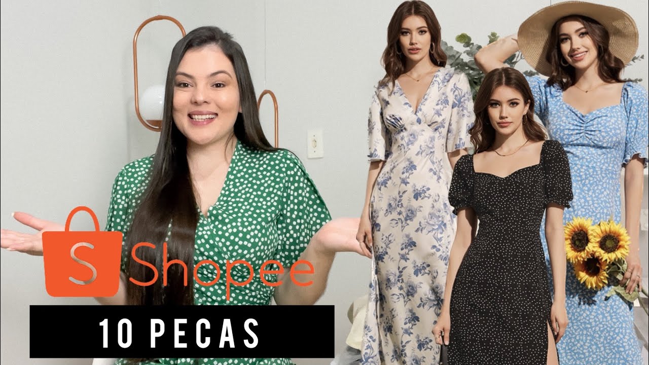 Moda evangélica/Modesta baratinha na SHOPEE - Provando as peças - LOVITO - SAIA de R$ 44,50 😱