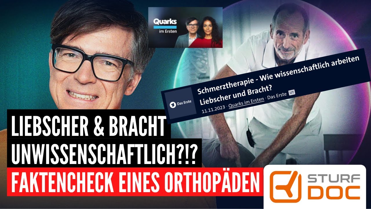 Liebscher und Bracht in Quarks. Ist die Kritik gerechtfertigt? Faktencheck vom Orthopäden