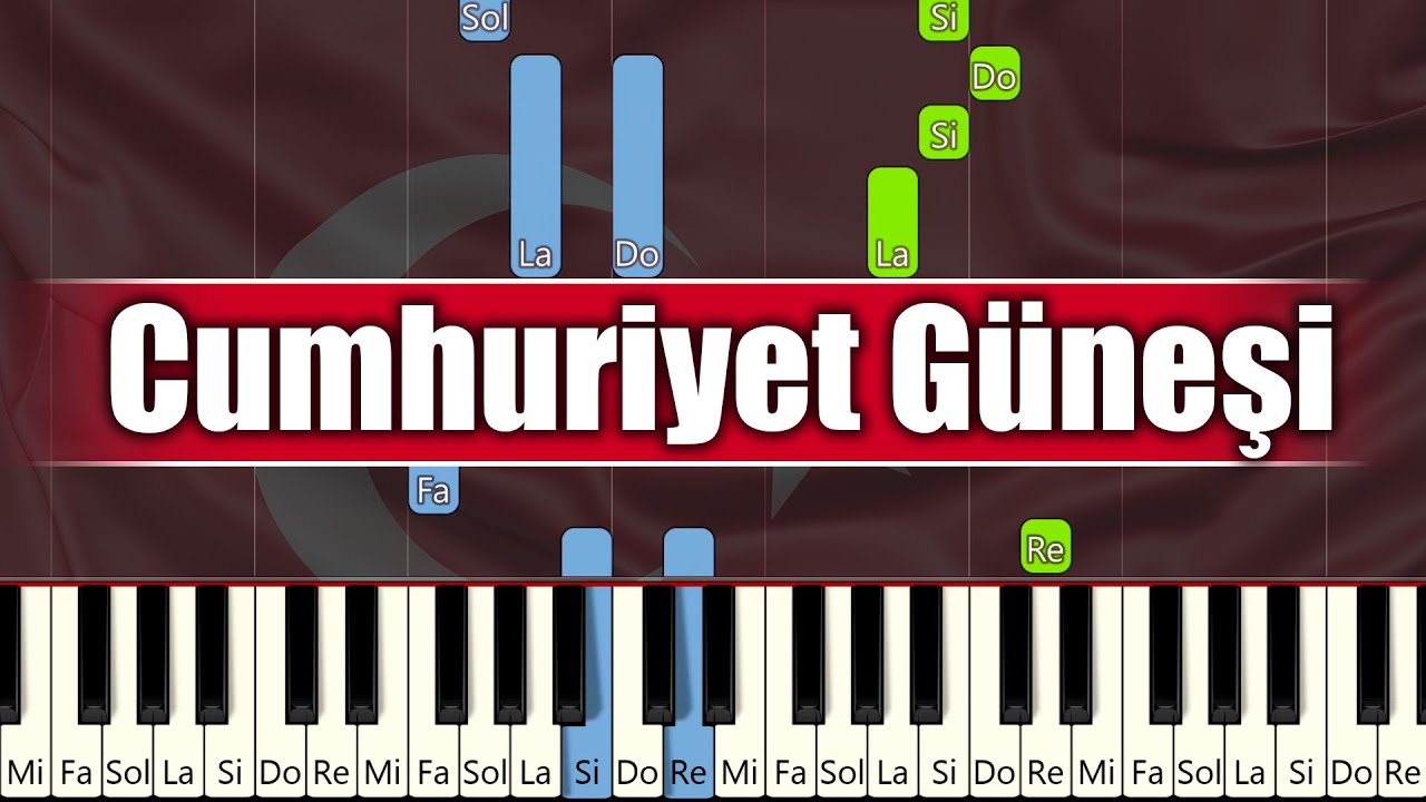 Cumhuriyet Güneşi - Piyano - Akor Eşlikli