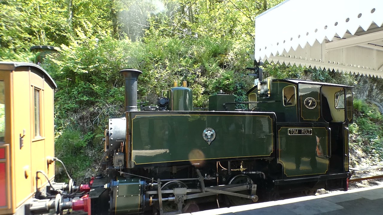 Tom Rolt steam loco (built 1949) at Abergynolwyn station on Talyllyn Railway Gwynedd Cymru/Wales