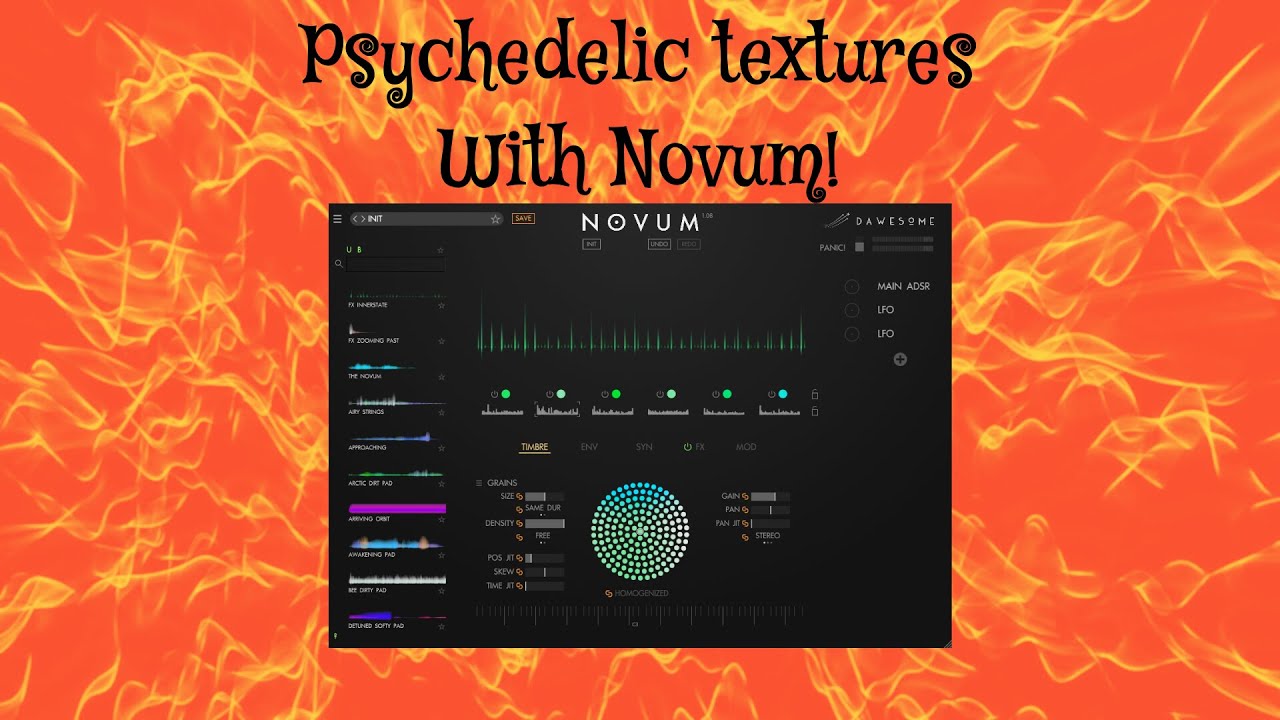 Make Psychedelic Textures With Novum!