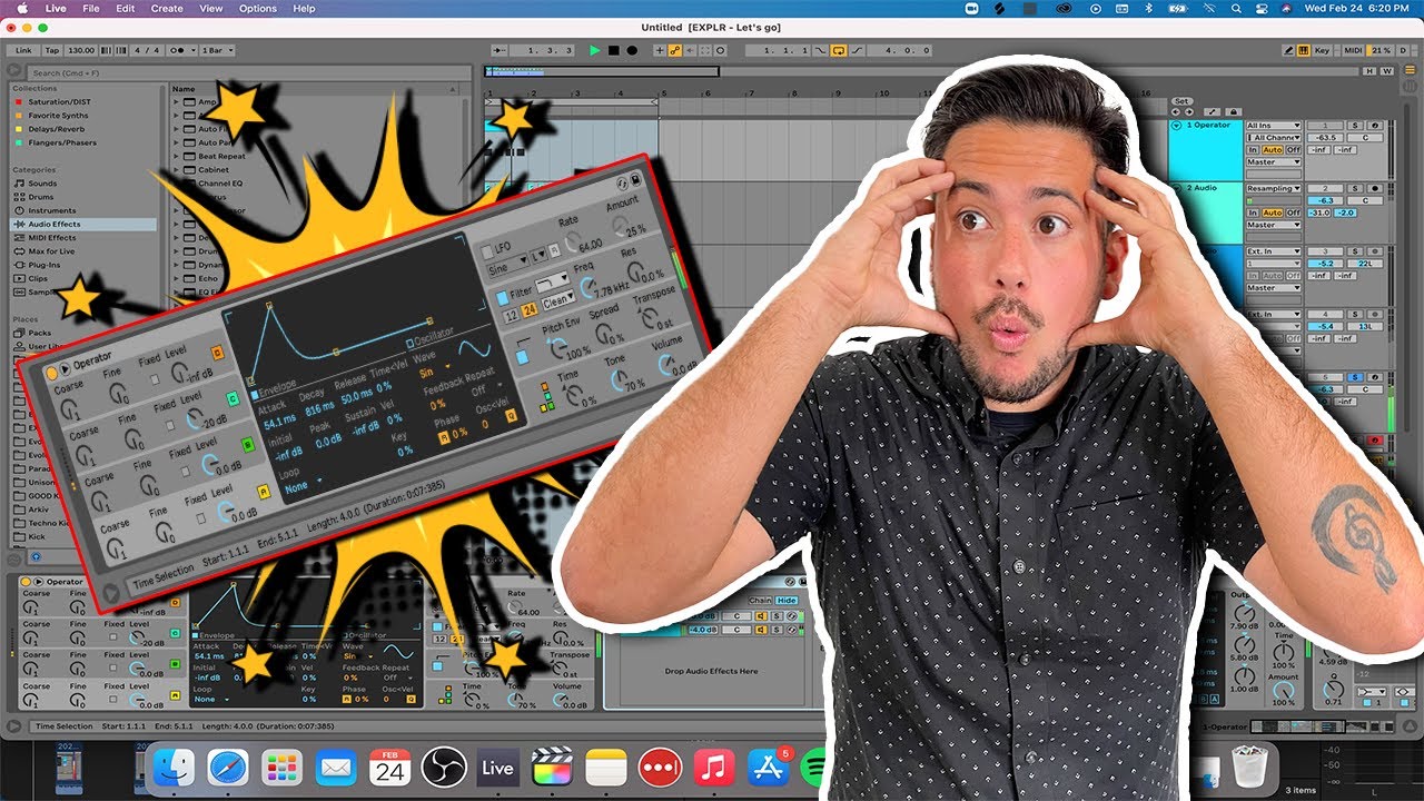 Создание моего первого современного техно-кика в Ableton Operator.