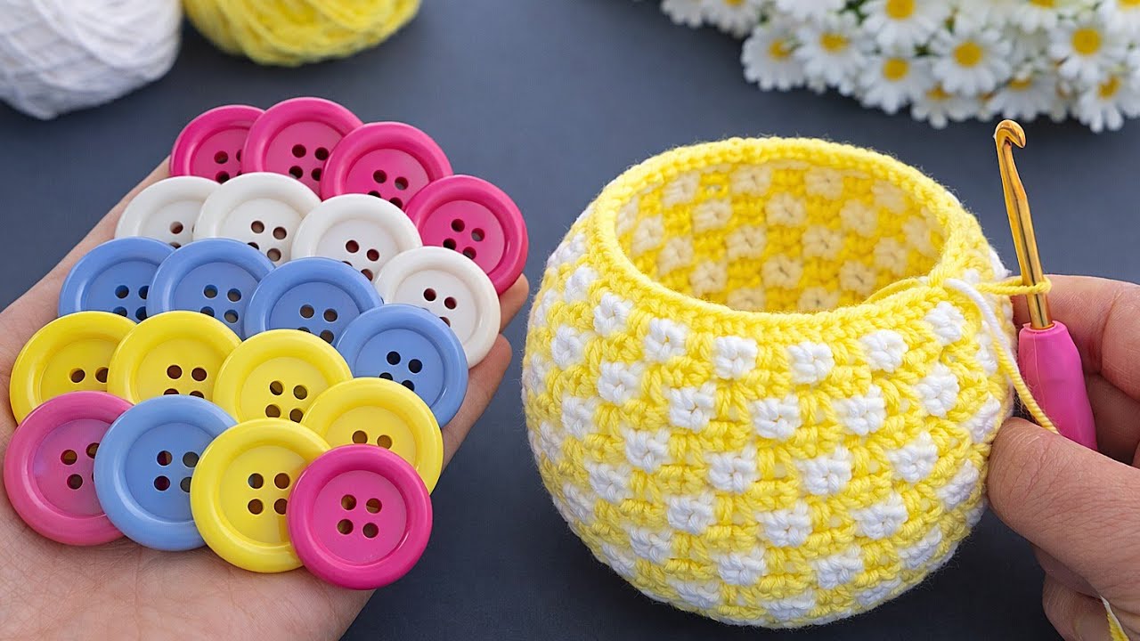 💰 I made 50 in one day and I sold them all! This is the best decorative baskets crochet.