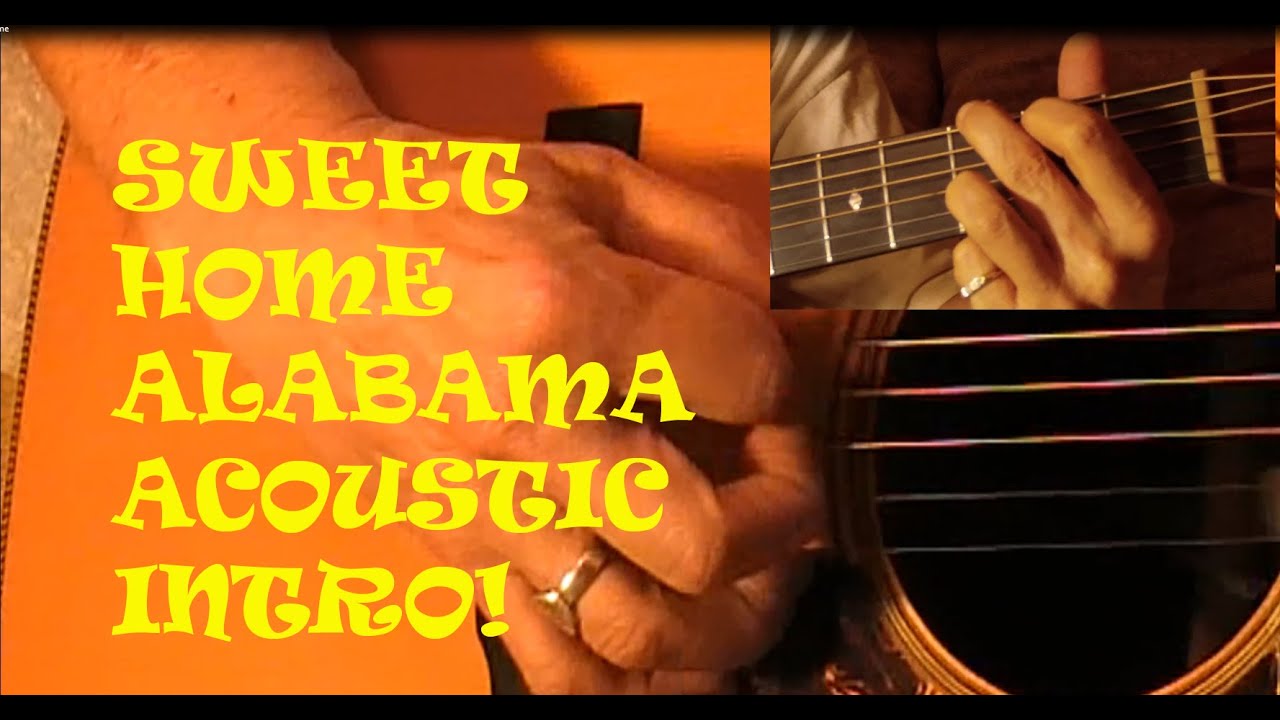 Sweet Home Alabama acoustic guitar lesson basic beginner intro