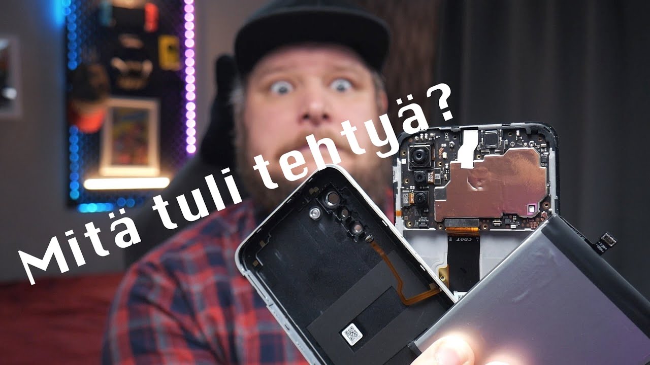 Puhelin palasiksi! - Nokia G22 korjausyritys