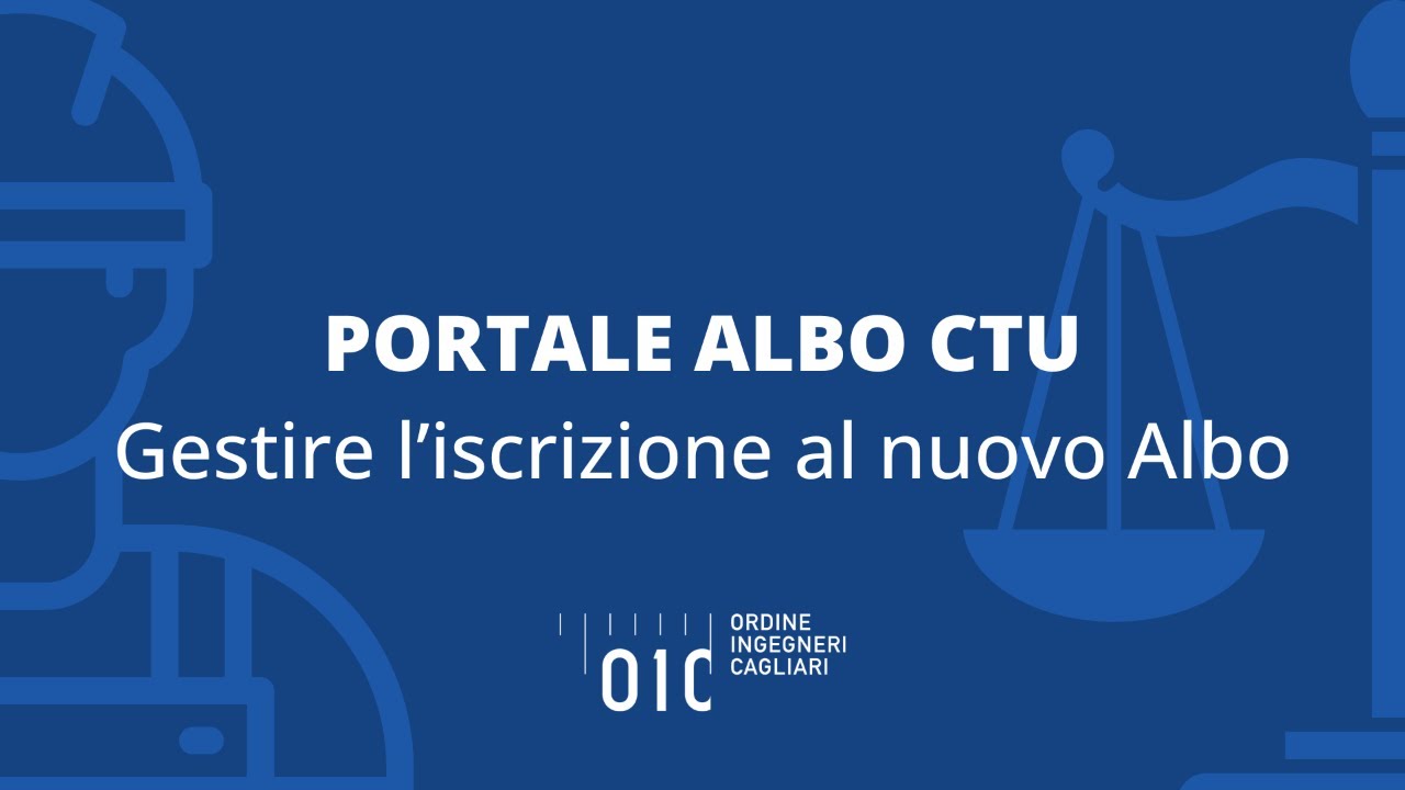 🎥 Procedura di iscrizione all'Albo Nazionale dei CTU - Guida Completa 🎥