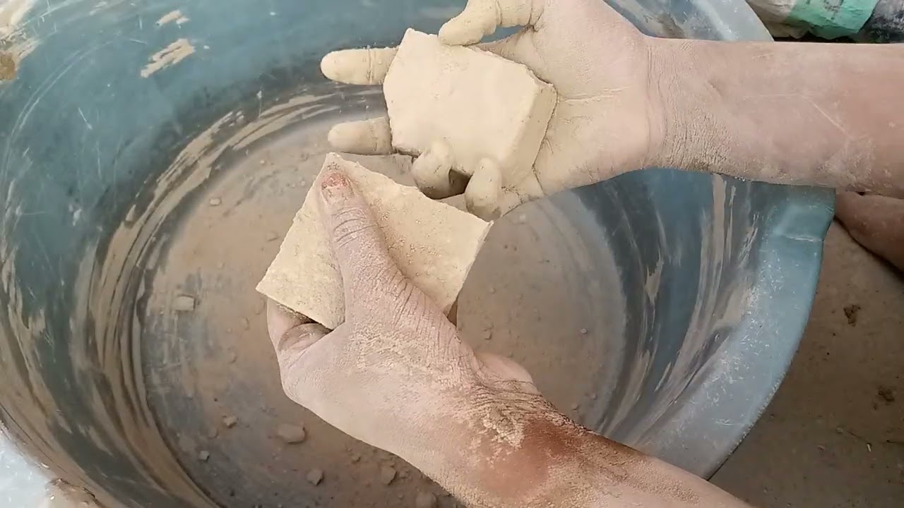 Pure shoft mud dusty crumbling in tub #RNdustyaamr#oddlysatisfying #videoviral #viral 