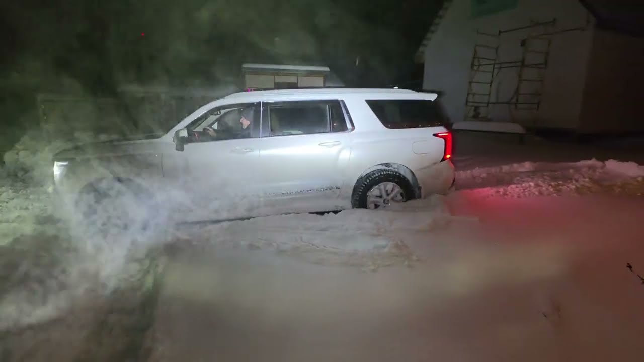 Утопили Haval H5 в снегу 