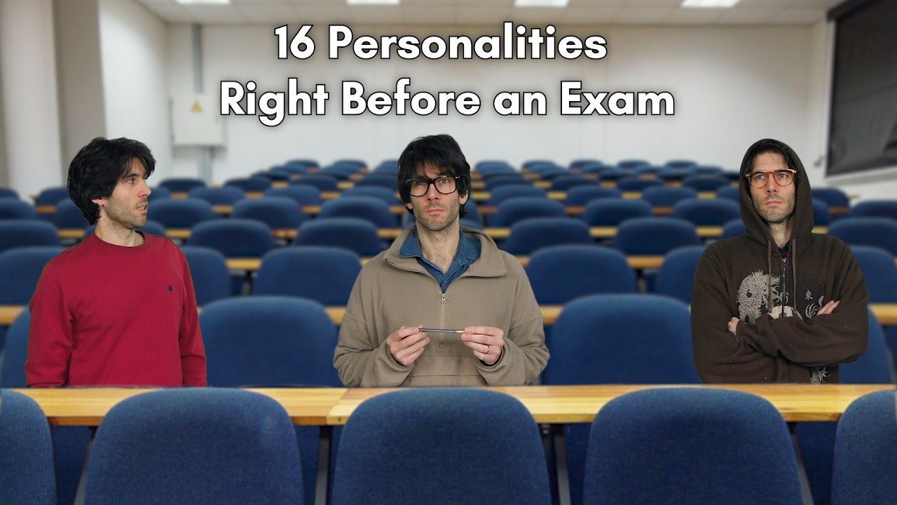 16 Personalities Right Before an Exam