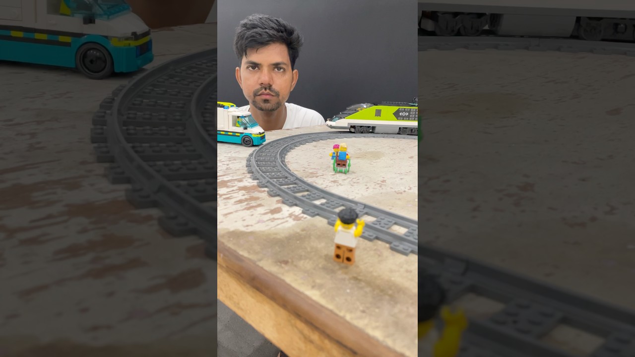 Lego High Speed Passenger Train What Old Man Stop Ambulance
