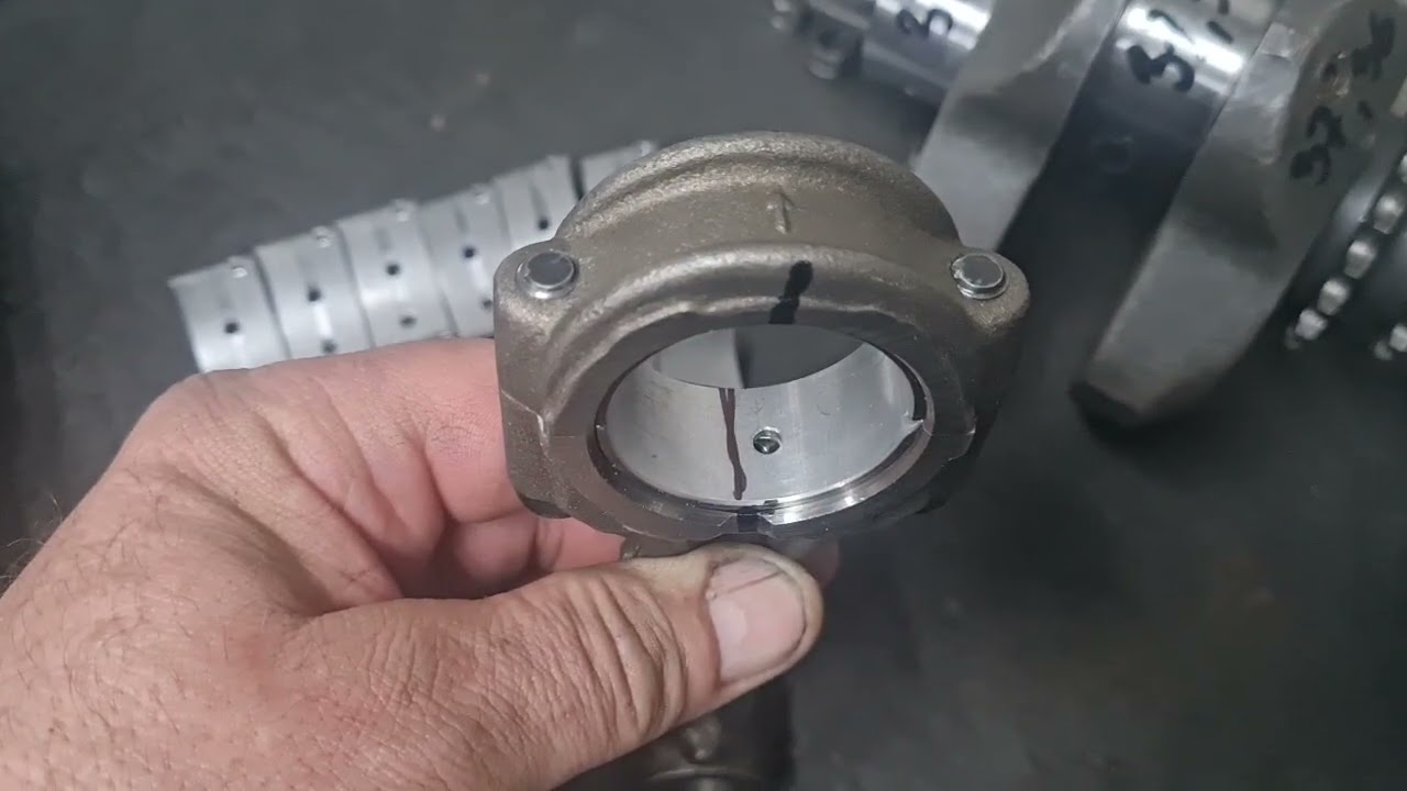 Yamaha TX 750 Bearing shells are almost done.