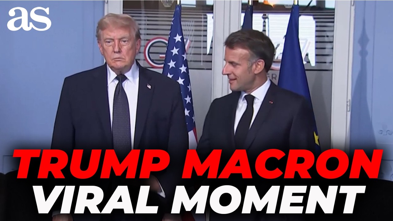 Trump and Macron's AWKWARD HANDSHAKE steals attention at G7 EVIAN MEETING