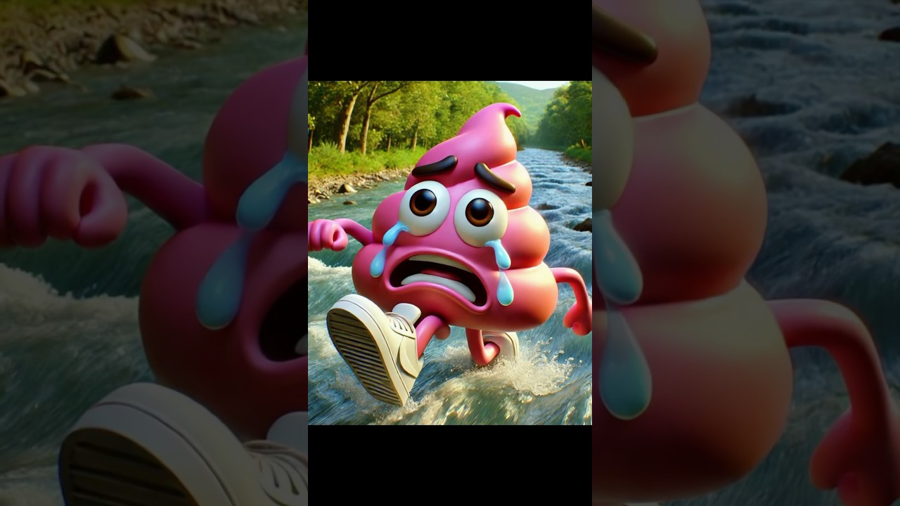 Pink Ice Cream falls in river but then...🤪 