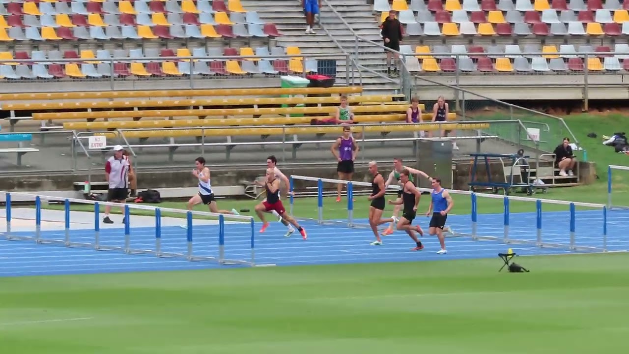 Ht2. 110m Hurdles Open Men, 2026 QLD Athletics Championships, QSAC 15/03/2026 
