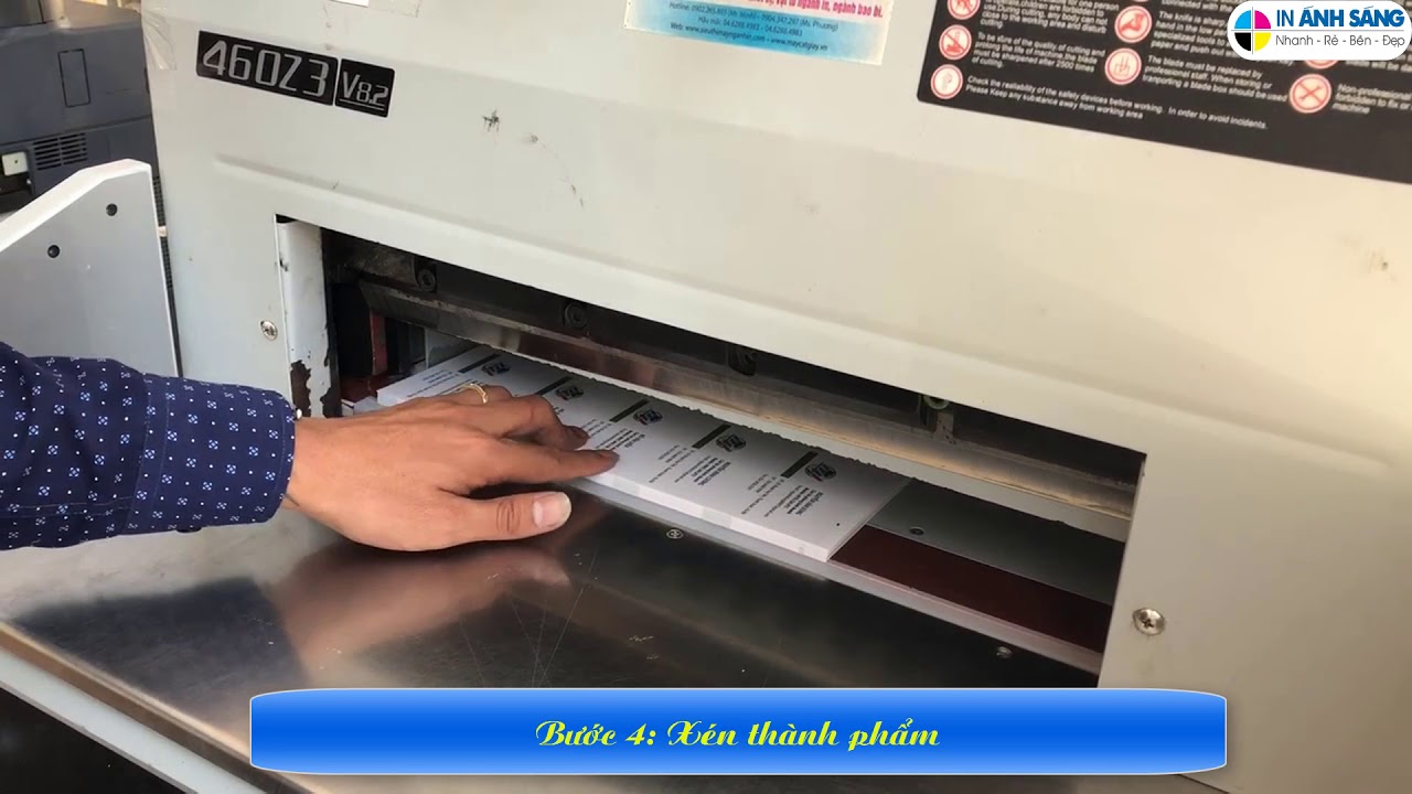 Quy trình in card visit tại In Nhanh Anh Sang