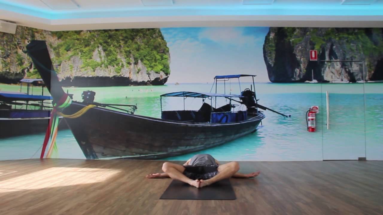 Reclined Butterfly Pose With Block