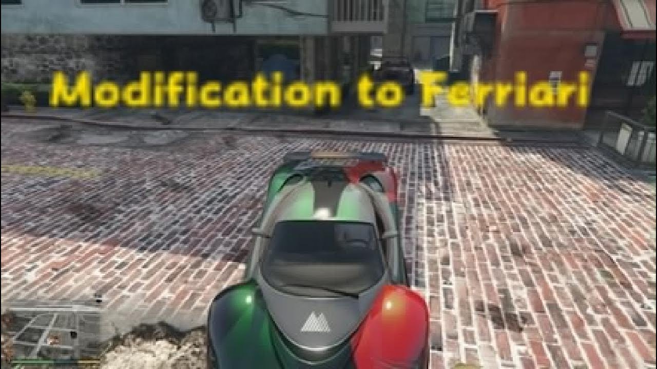 Grand Theft Auto V modify to ferrari