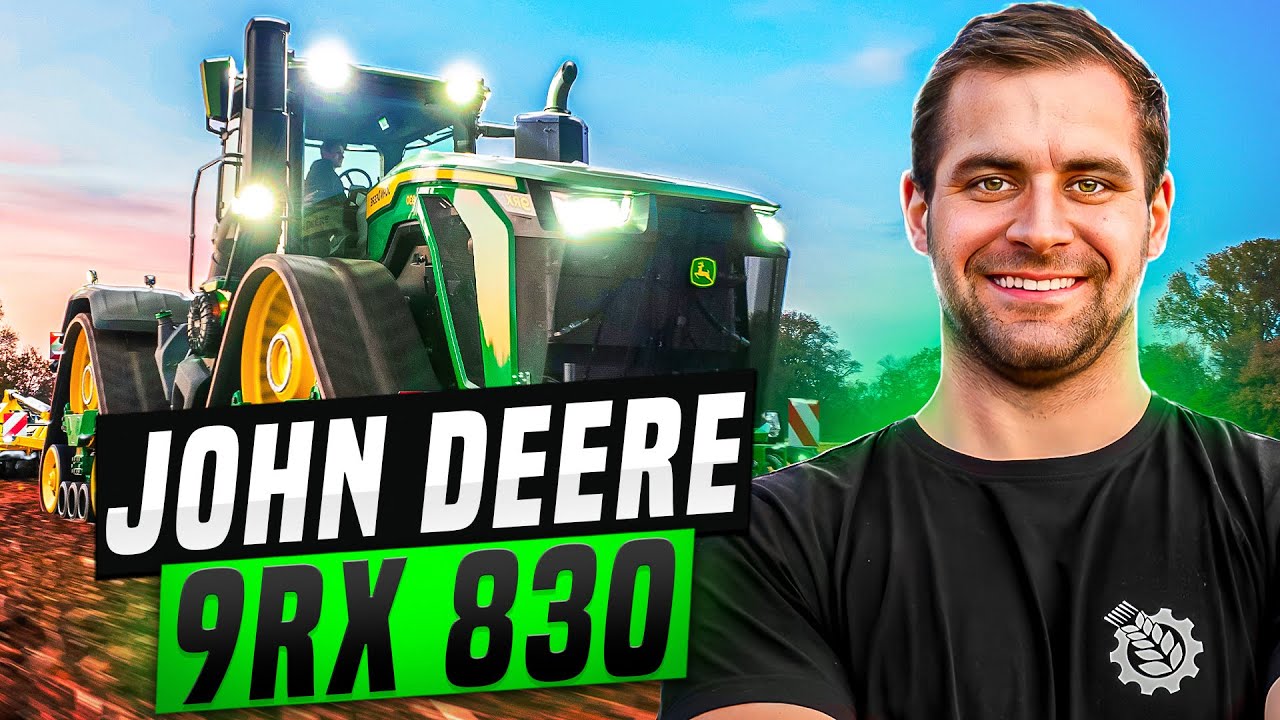 NEJSILNĚJŠÍ traktor na světe JOHN DEERE 9RX 830 poprvé v České republice!!